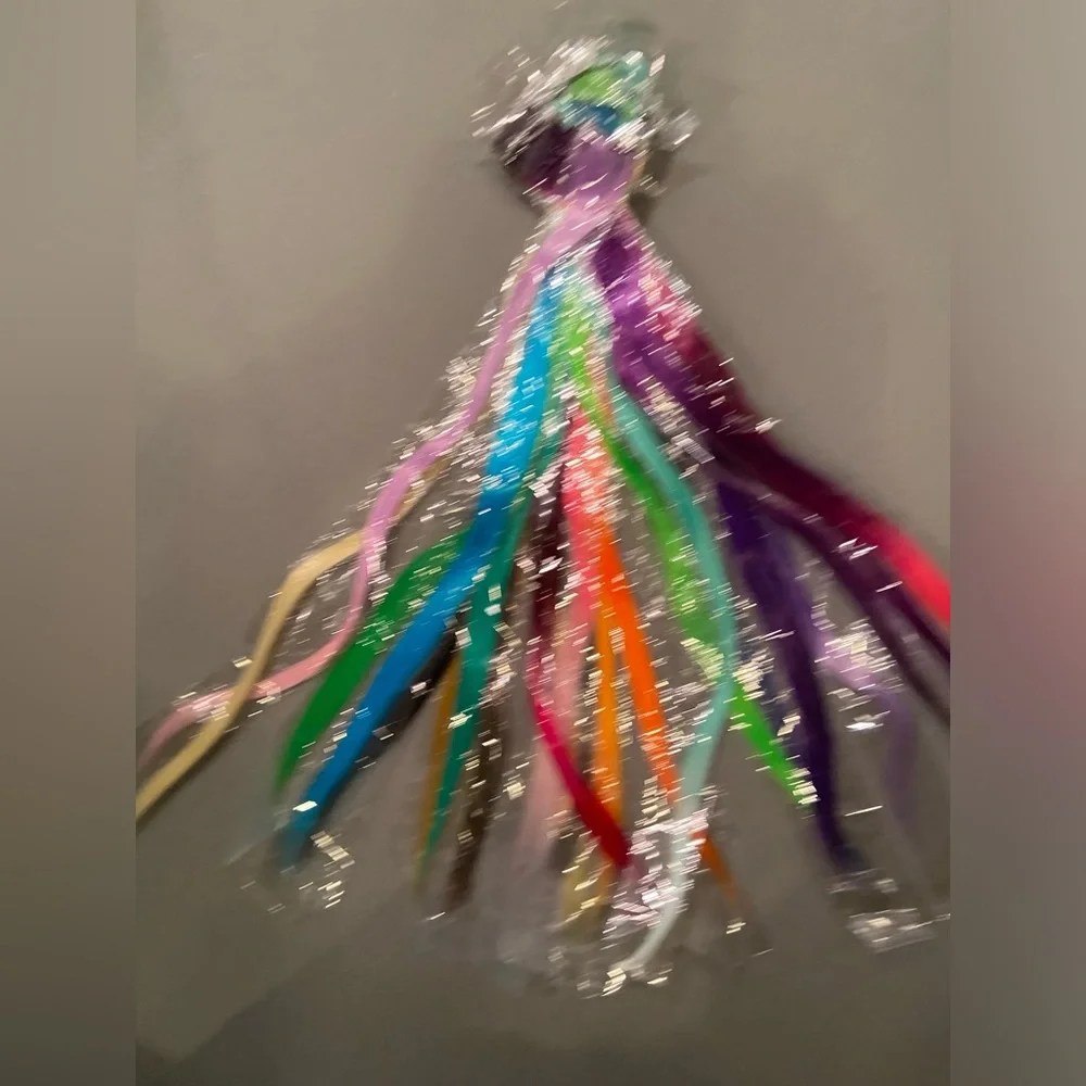 23 Hair Extensions Clip In Colorful 21” long New Never Used‎